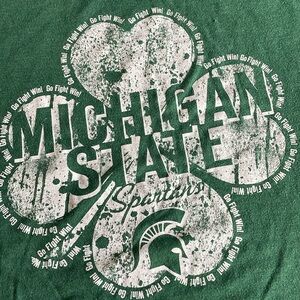 Michigan State University Spartan t shirt girls XL